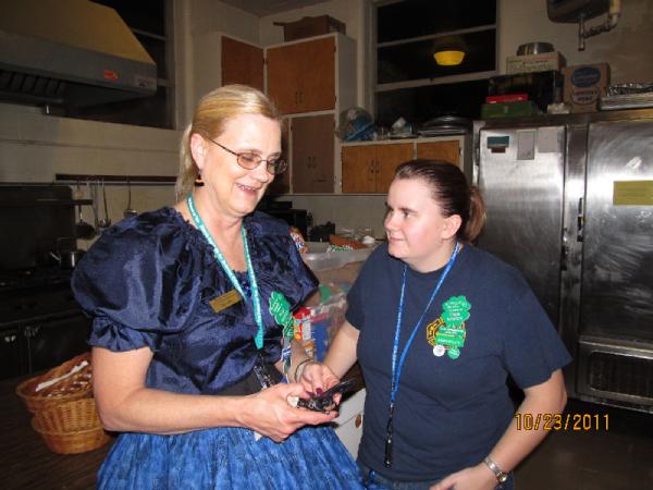 Our rule is no texting while dancing.  She is hiding out in the kitchen