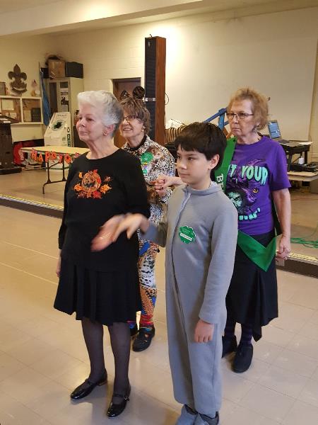 Sue, Mary Jane, Lori, and Victor